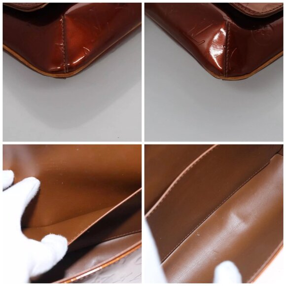 LOUIS VUITTON Monogram Vernis Thompson Street Bag Bronze M91124 LV Auth 115834 - Picture 16 of 16